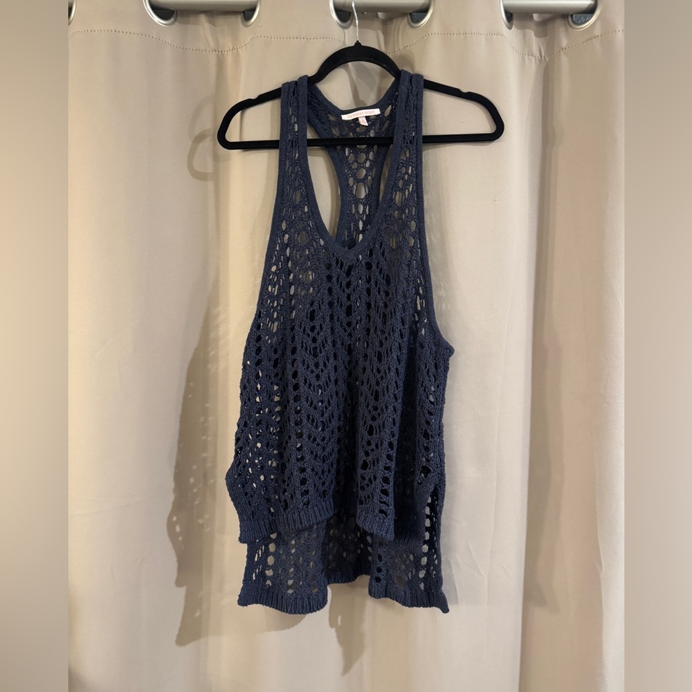 Victoria's Secret Navy Crochet Top